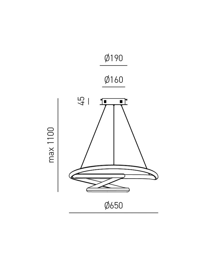 Gea Luce Diva lumetto abat jour design led dimmerabile 17watt